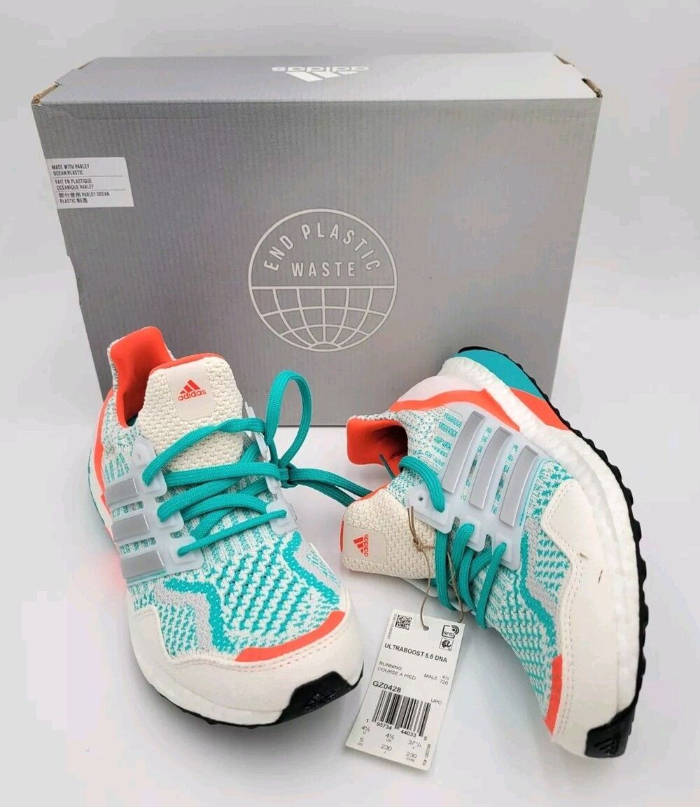 Adidas Ultraboost 5.0 DNA Women's Running Shoes White Mint Rush Size 6 GZ0428